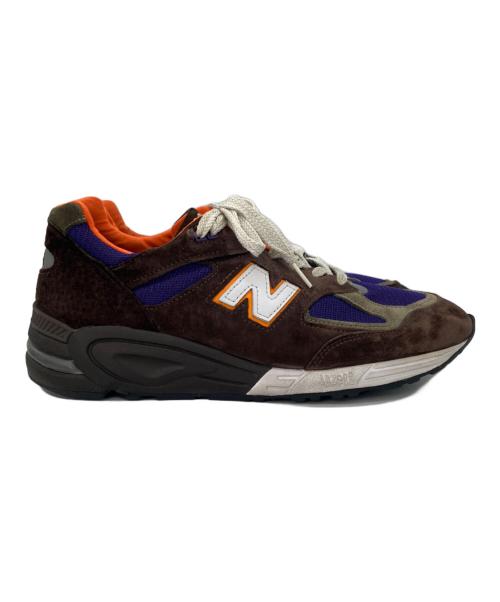 NEW BALANCE（ニューバランス）NEW BALANCE (ニューバランス) スニーカー ブラウン×パープル サイズ:29の古着・服飾アイテム