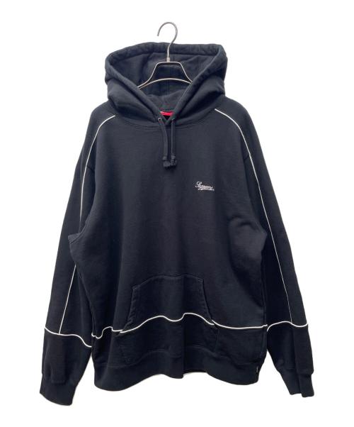 SUPREME（シュプリーム）Supreme (シュプリーム) パーカー ブラック×ホワイト サイズ:XLの古着・服飾アイテム