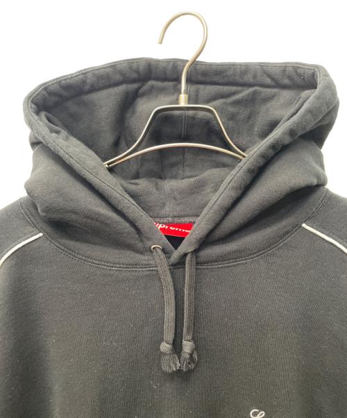 SUPREME（シュプリーム）Supreme (シュプリーム) パーカー ブラック×ホワイト サイズ:XLの古着・服飾アイテム