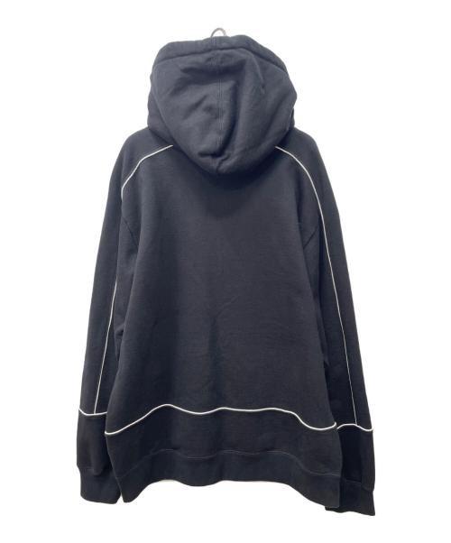 SUPREME（シュプリーム）Supreme (シュプリーム) パーカー ブラック×ホワイト サイズ:XLの古着・服飾アイテム