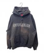 SUPREMEシュプリーム）の古着「Patchwork Hooded Sweatshirt」｜ブラック
