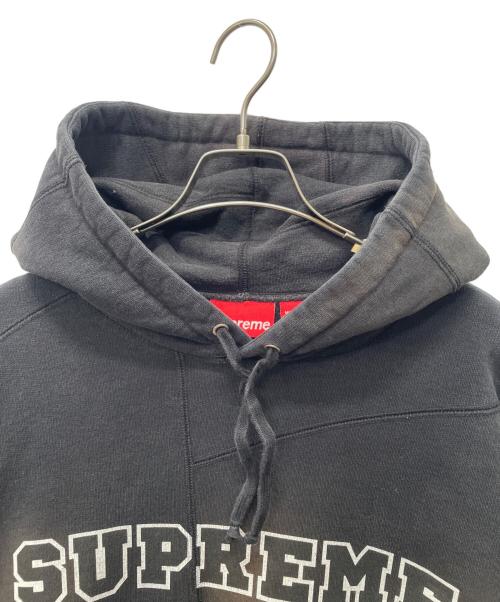 SUPREME（シュプリーム）Supreme (シュプリーム) Patchwork Hooded Sweatshirt ブラック サイズ:Lの古着・服飾アイテム