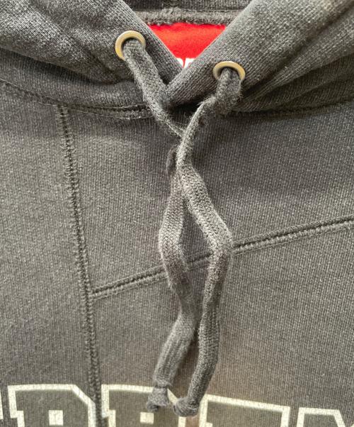 SUPREME（シュプリーム）Supreme (シュプリーム) Patchwork Hooded Sweatshirt ブラック サイズ:Lの古着・服飾アイテム