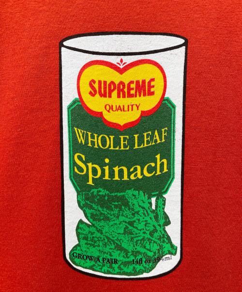 SUPREME（シュプリーム）Supreme (シュプリーム) Whole Leaf Spinach TEE レッド サイズ:Lの古着・服飾アイテム