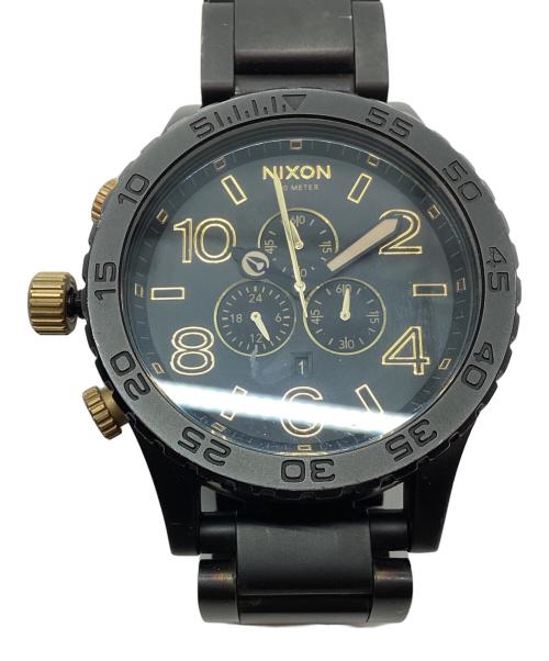 NIXON（ニクソン）NIXON (ニクソン) 腕時計 ブラック×ゴールドの古着・服飾アイテム