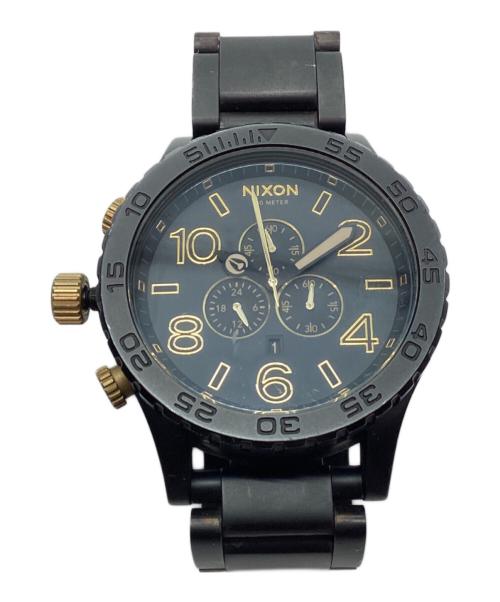 NIXON（ニクソン）NIXON (ニクソン) 腕時計 ブラック×ゴールドの古着・服飾アイテム