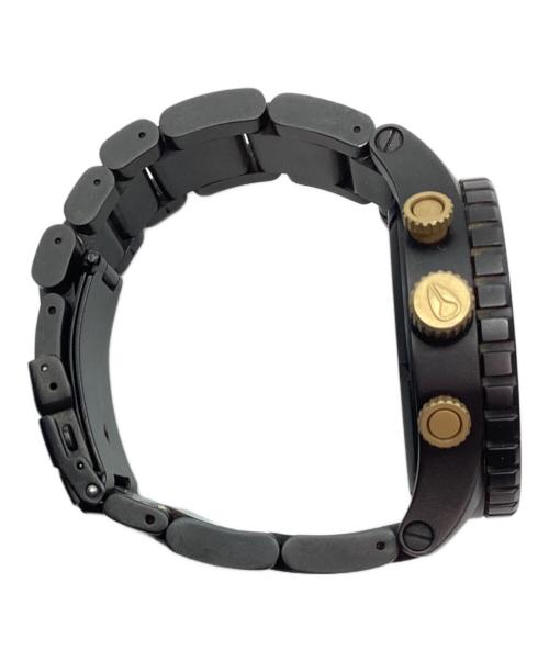 NIXON（ニクソン）NIXON (ニクソン) 腕時計 ブラック×ゴールドの古着・服飾アイテム