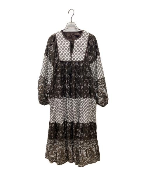 SLOBE IENA（スローブ イエナ）SLOBE IENA (スローブ イエナ) 長袖ワンピース ブラウン サイズ:36の古着・服飾アイテム