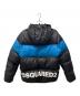 DSQUARED2 (ディースクエアード) ロゴダウンジャケット ブラック×ブルー サイズ:48：30000円