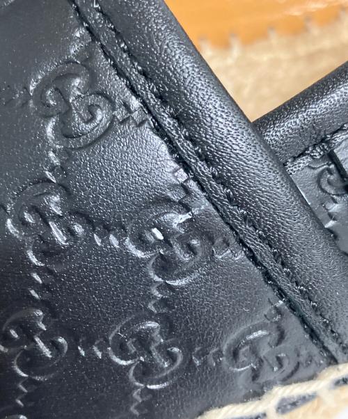 GUCCI（グッチ）GUCCI (グッチ) エスパドリーユ ブラック サイズ:23.5の古着・服飾アイテム