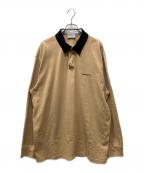 Carhartt WIPカーハート ワーク イン プログレス）の古着「CORD RUGBY POLO ラガーシャツ」｜ブラウン