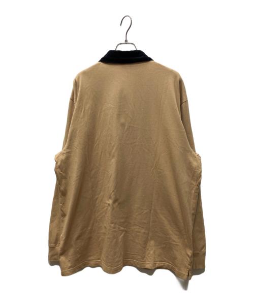 Carhartt WIP（カーハート ワーク イン プログレス）Carhartt WIP (カーハート ワーク イン プログレス) CORD RUGBY POLO ラガーシャツ ブラウン サイズ:XXLの古着・服飾アイテム