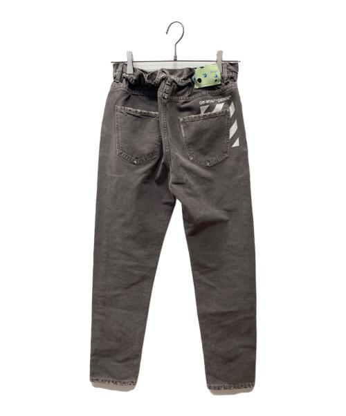 OFFWHITE（オフホワイト）OFFWHITE (オフホワイト) LOW CROTCH Jeans Grey ブラック サイズ:76cm (W30)の古着・服飾アイテム