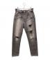 OFFWHITE（オフホワイト）の古着「LOW CROTCH Jeans Grey」｜ブラック
