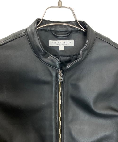 URBAN RESEARCH（アーバンリサーチ）URBAN RESEARCH (アーバンリサーチ) UR76-17H001　レザーライダースジャケット ブラック サイズ:Sの古着・服飾アイテム
