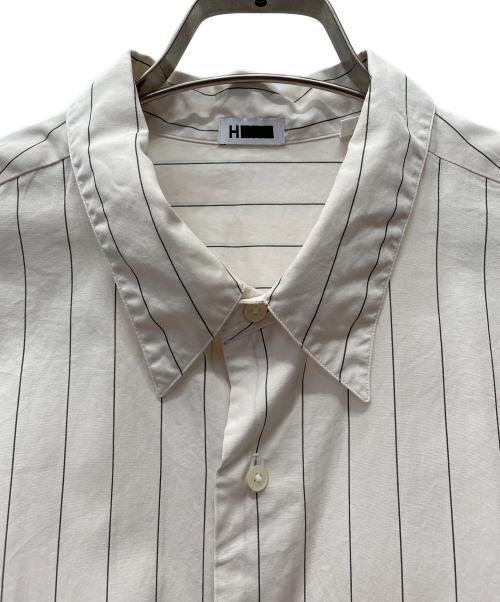 H BEAUTY&YOUTH（エイチ ビューティー&ユース）H BEAUTY&YOUTH (エイチ ビューティー&ユース) 長袖シャツ　25ss ベージュ×ブラック サイズ:Lの古着・服飾アイテム