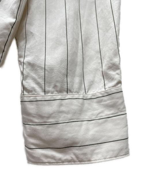 H BEAUTY&YOUTH（エイチ ビューティー&ユース）H BEAUTY&YOUTH (エイチ ビューティー&ユース) 長袖シャツ　25ss ベージュ×ブラック サイズ:Lの古着・服飾アイテム