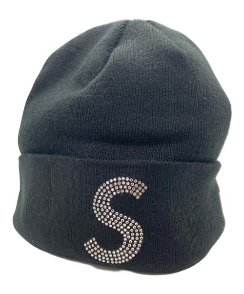 New Era（ニューエラ）New Era (ニューエラ) SUPREME (シュプリーム) ニット帽 ブラックの古着・服飾アイテム