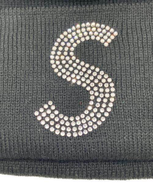 New Era（ニューエラ）New Era (ニューエラ) SUPREME (シュプリーム) ニット帽 ブラックの古着・服飾アイテム