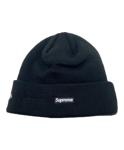 New Era（ニューエラ）New Era (ニューエラ) SUPREME (シュプリーム) ニット帽 ブラックの古着・服飾アイテム