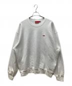 SUPREMEシュプリーム）の古着「スモールボックスロゴクルーネックスウェット」｜ホワイト