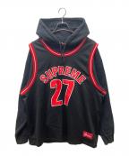 SUPREMEシュプリーム）の古着「Basketball Jersey Hooded」｜ブラック