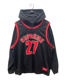 SUPREME（シュプリーム）の古着「Basketball Jersey Hooded」｜ブラック