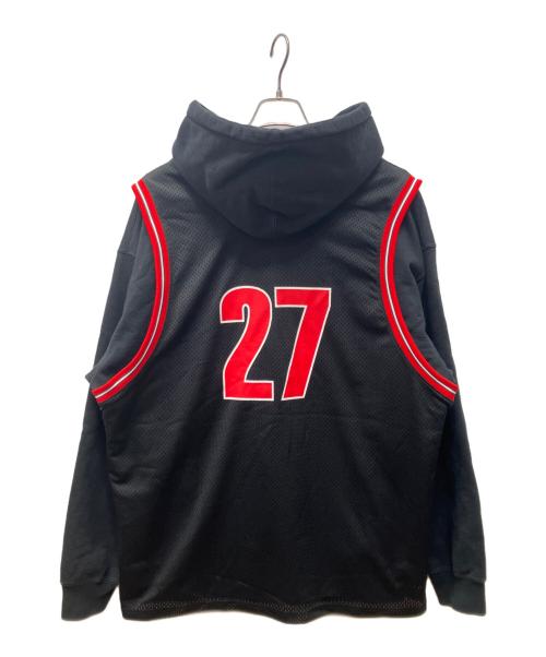 SUPREME（シュプリーム）Supreme (シュプリーム) Basketball Jersey Hooded ブラック サイズ:XLの古着・服飾アイテム