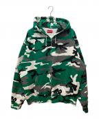 SUPREMEシュプリーム）の古着「Small Box Zip Up Hooded Sweatshirt」｜グリーン×グレー