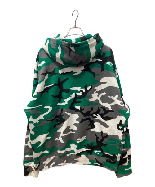 SUPREME（シュプリーム）Supreme (シュプリーム) Small Box Zip Up Hooded Sweatshirt グリーン×グレー サイズ:XXLの古着・服飾アイテム