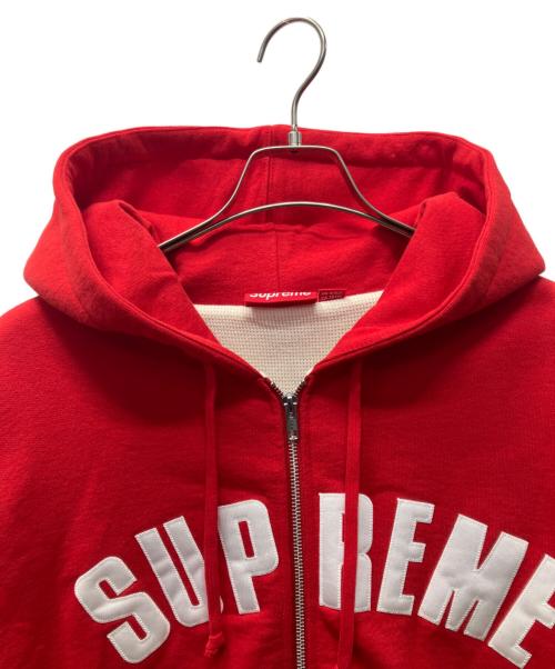 SUPREME（シュプリーム）Supreme (シュプリーム) Arc Thermal Zip Hooded Sweatshirt 2024FW  レッド サイズ:Lの古着・服飾アイテム