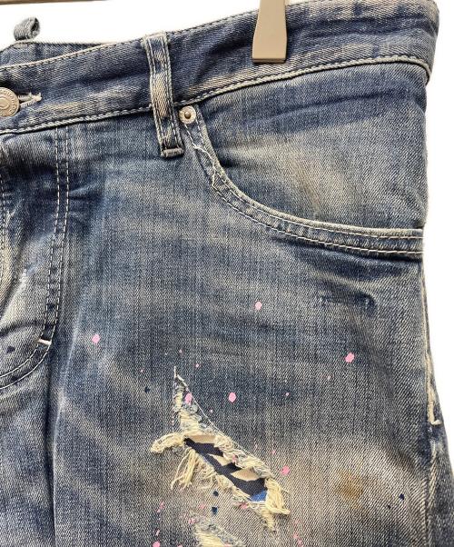 DSQUARED2（ディースクエアード）DSQUARED2 (ディースクエアード) デニムパンツ ネイビー サイズ:52の古着・服飾アイテム