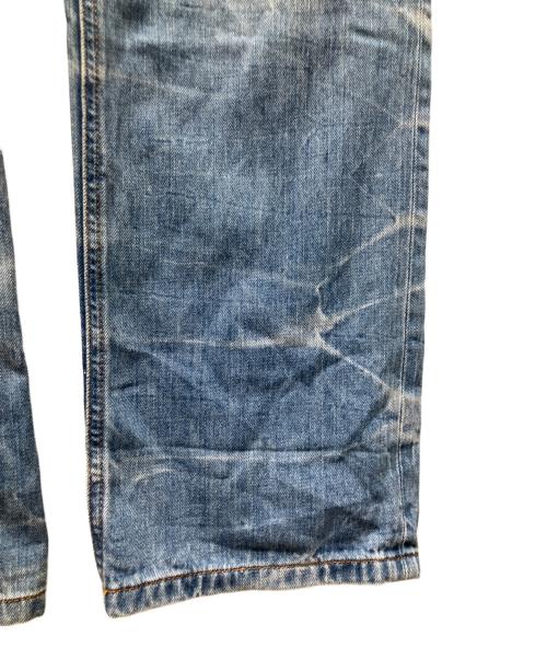 DOLCE & GABBANA（ドルチェ＆ガッバーナ）DOLCE & GABBANA (ドルチェ＆ガッバーナ) クラッシュ加工デニムパンツ インディゴ サイズ:83.5cm (W33)の古着・服飾アイテム