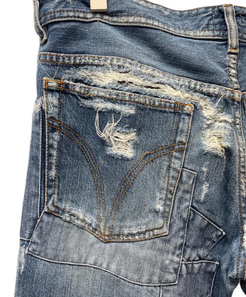 DOLCE & GABBANA（ドルチェ＆ガッバーナ）DOLCE & GABBANA (ドルチェ＆ガッバーナ) ダメージ加工デニムパンツ インディゴ サイズ:81cm（W32）の古着・服飾アイテム