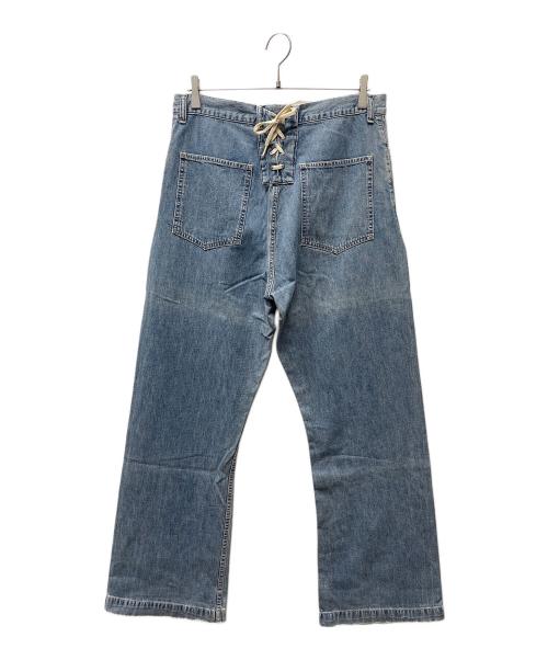 RRL（ダブルアールエル）RRL (ダブルアールエル) セーラー レースアップ ボタンフライ デニムパンツ インディゴ サイズ:81cm (W32)の古着・服飾アイテム