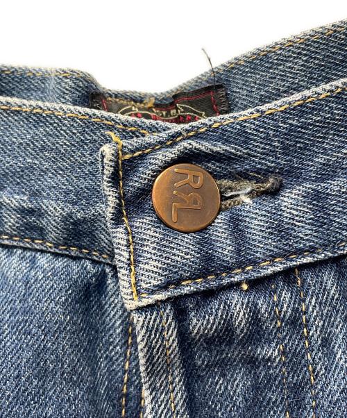 RRL（ダブルアールエル）RRL (ダブルアールエル) シンチバック デニムパンツ インディゴ サイズ:83.5cm (W33)の古着・服飾アイテム