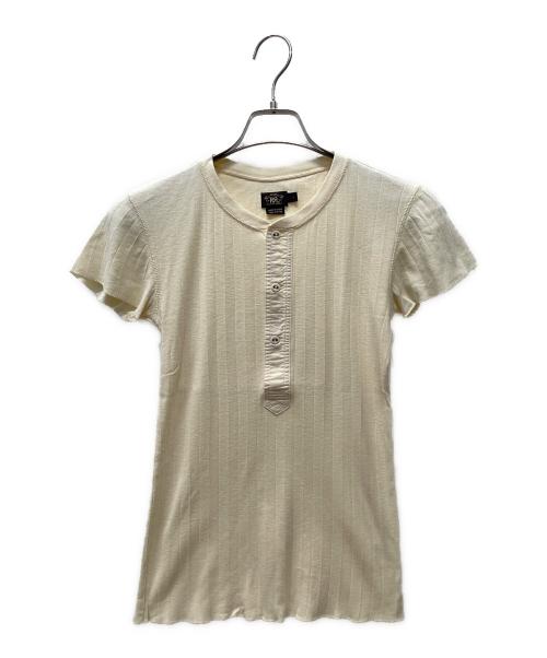 RRL（ダブルアールエル）RRL (ダブルアールエル) ヘンリーネック半袖カットソー アイボリー サイズ:1の古着・服飾アイテム