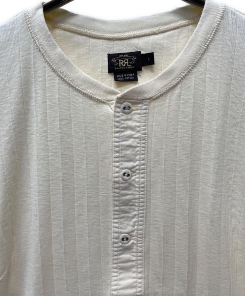 RRL（ダブルアールエル）RRL (ダブルアールエル) ヘンリーネック半袖カットソー アイボリー サイズ:1の古着・服飾アイテム