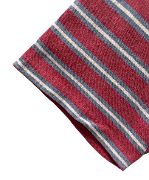 RRL（ダブルアールエル）RRL (ダブルアールエル) 半袖カットソー　Pirate Flag Theme Striped T-shirt レッド サイズ:XSの古着・服飾アイテム