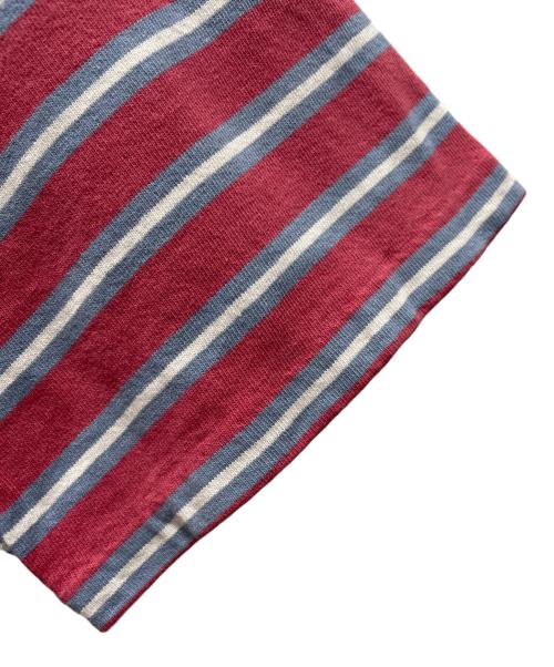 RRL（ダブルアールエル）RRL (ダブルアールエル) 半袖カットソー　Pirate Flag Theme Striped T-shirt レッド サイズ:XSの古着・服飾アイテム