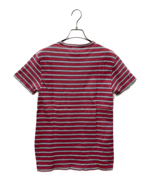 RRL（ダブルアールエル）RRL (ダブルアールエル) 半袖カットソー　Pirate Flag Theme Striped T-shirt レッド サイズ:XSの古着・服飾アイテム