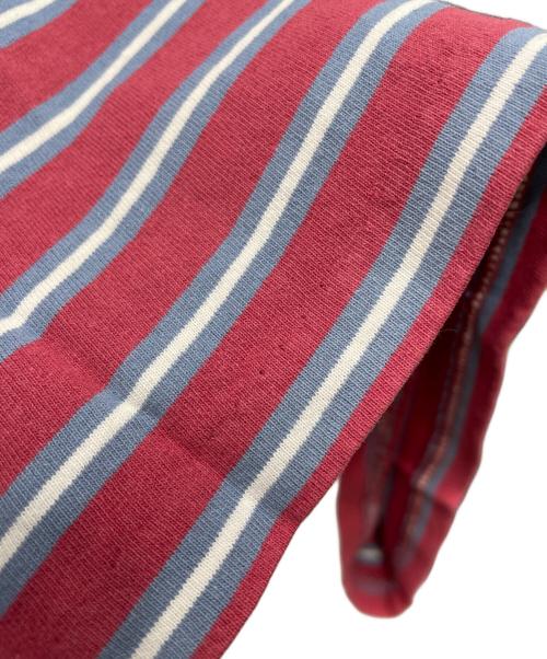 RRL（ダブルアールエル）RRL (ダブルアールエル) 半袖カットソー　Pirate Flag Theme Striped T-shirt レッド サイズ:XSの古着・服飾アイテム