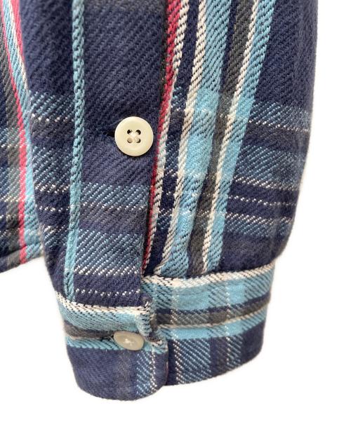 POLO RALPH LAUREN（ポロ・ラルフローレン）POLO RALPH LAUREN (ポロ・ラルフローレン) フードネルパーカー ネイビー×ブルー サイズ:Mの古着・服飾アイテム