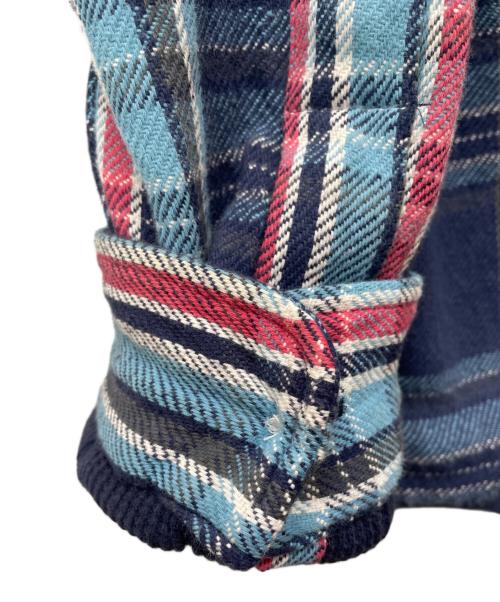 POLO RALPH LAUREN（ポロ・ラルフローレン）POLO RALPH LAUREN (ポロ・ラルフローレン) フードネルパーカー ネイビー×ブルー サイズ:Mの古着・服飾アイテム
