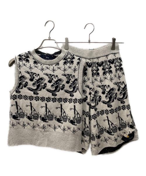 STELLA McCARTNEY（ステラマッカートニー）STELLA McCARTNEY (ステラマッカートニー) DISNEY (ディズニ―) ニットセットアップ ホワイト×ブラック サイズ:XSの古着・服飾アイテム