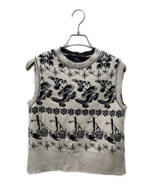 STELLA McCARTNEY（ステラマッカートニー）STELLA McCARTNEY (ステラマッカートニー) DISNEY (ディズニ―) ニットセットアップ ホワイト×ブラック サイズ:XSの古着・服飾アイテム