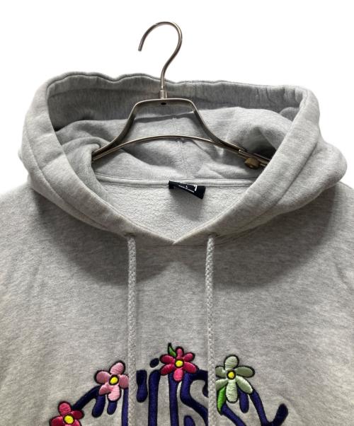 stussy（ステューシー）stussy (ステューシー) COLLEGIATE FLORAL HOODIE グレー サイズ:Lの古着・服飾アイテム