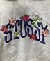 中古・古着 stussy (ステューシー) COLLEGIATE FLORAL HOODIE グレー サイズ:L：10000円