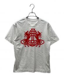 Vivienne Westwood RED LABEL（ヴィヴィアンウエストウッドレッドレーベル）の古着「ZODIAC&ORB Tシャツ」｜ホワイト