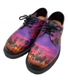 Dr.Martens（ドクターマーチン）の古着「3ホールシューズ」｜パープル×オレンジ